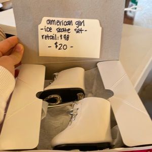 American girl ice skating set